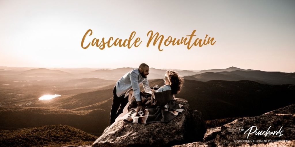 Proposal on Cascade Mountain. One of the best places to propose in the Adirondacks.