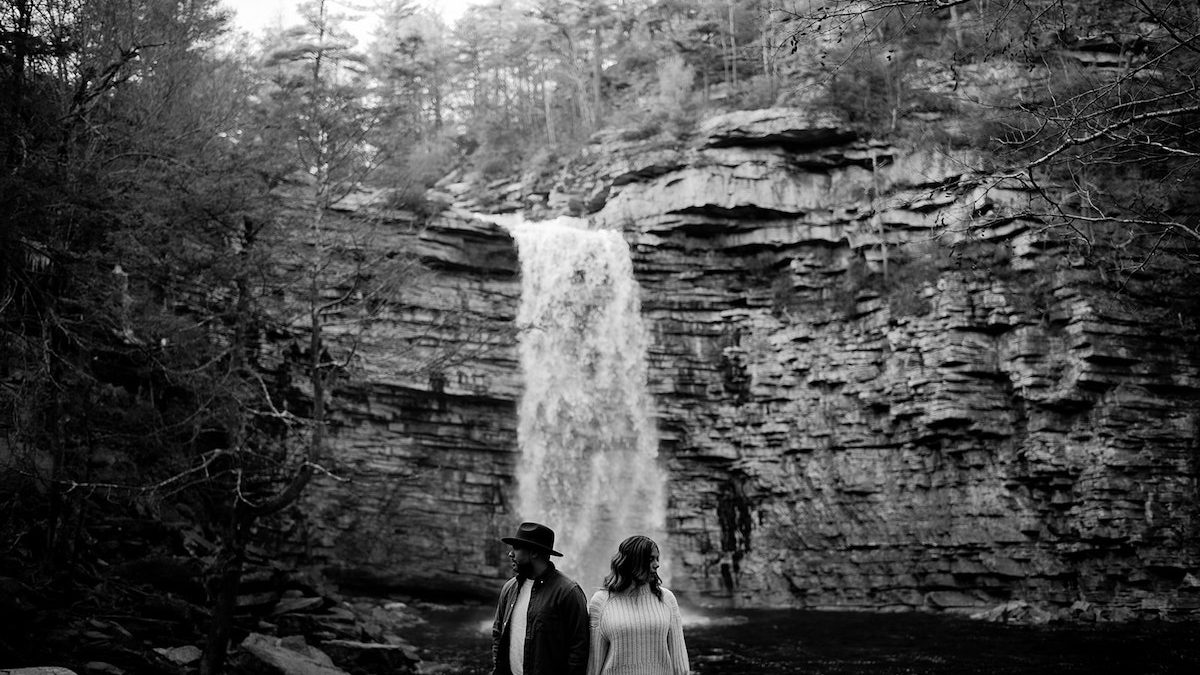 Waterfall in Minnewaska State Park in New York