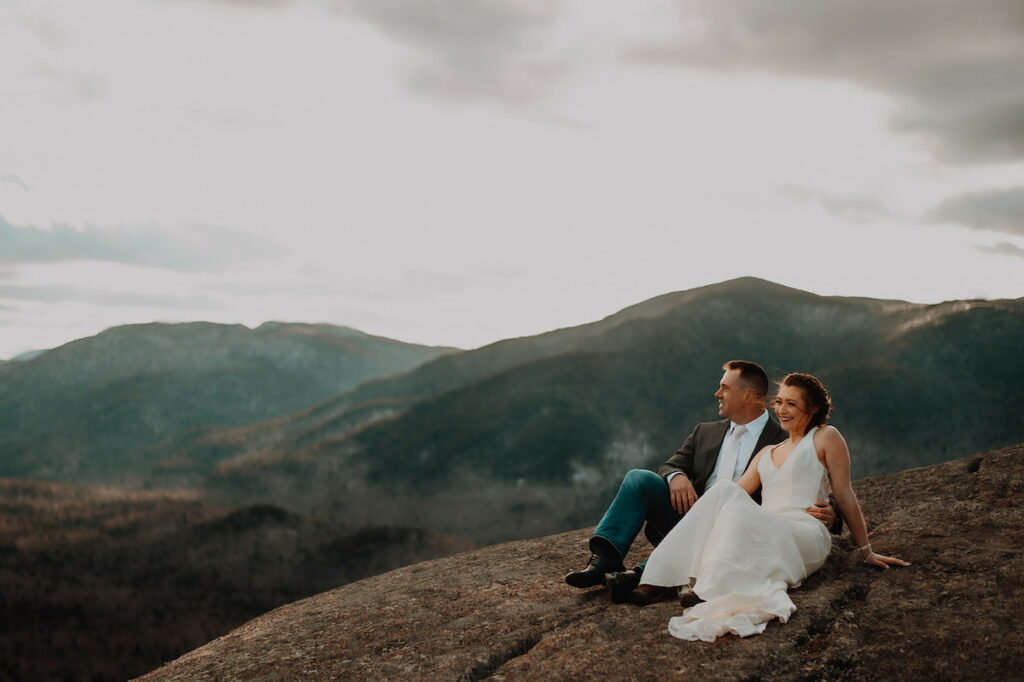 Mountaintop elopement in NYS on Mount Jo