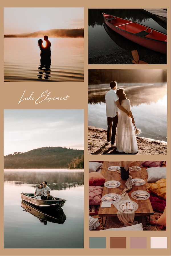 Lakefront elopement styled shoot in Lake George, NY in the Adirondacks by The Pinckards