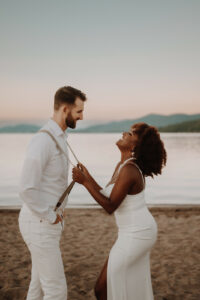 Couple eloping in upstate NY in the ADKs