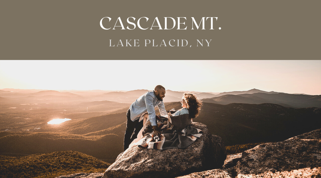 Proposal on Cascade Mountain. One of the best places to propose in the Adirondacks.